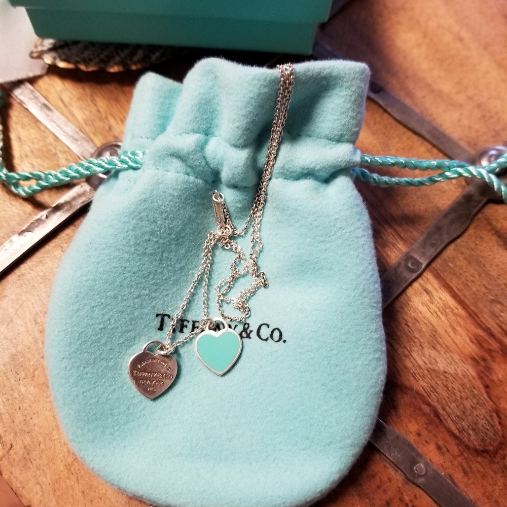 Tiffany & Co. Double Heart Necklace